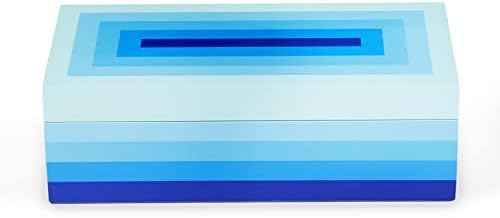 Jonathan Adler Small Scala Lacquer Box, azul/lavanda
