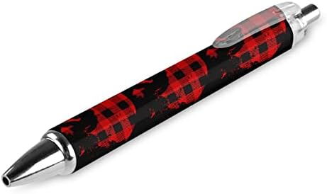 Bigfoot Buffalo Plaid Lua Cheia de Lua Cheia Caneta Recorrente Redonda Preta Real