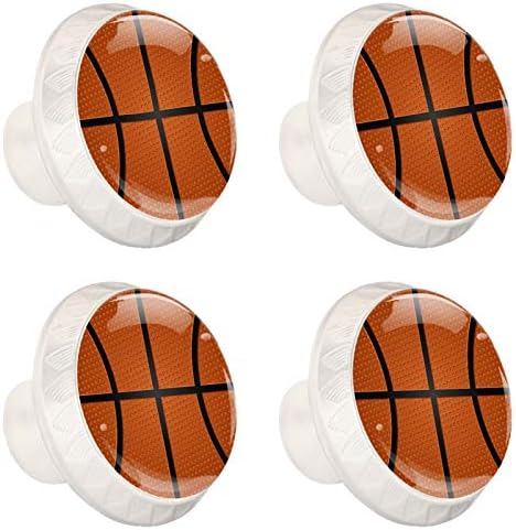 Idealiy Basketball Ball Texture Door gaveta Pull Handle Decoração de móveis para cabine de cozinha penteadeira