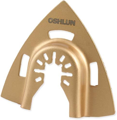 Oshlun MMC-6201 Rases de carboneto triangular de 3 polegadas com arbor de ajuste rápido para ferramentas de mudança padrão e