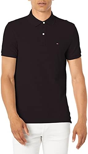 Tommy Hilfiger Men's Short Manga algodão Polo Polo