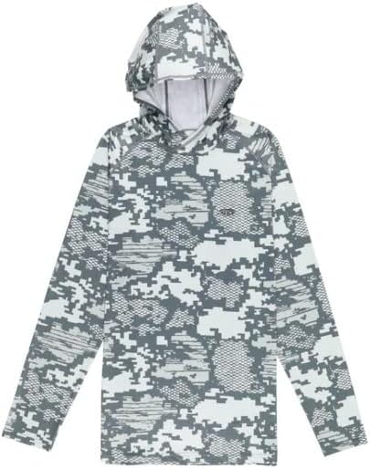 Aftco Tactical Hoodie Shirt - Manga longa - Camar camuflada cinza claro