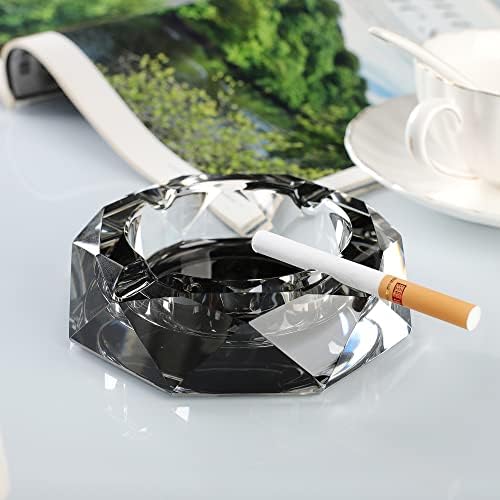 Ashtray, cigarro de cinzas de cinzas de cinzas de cinzas para decoração de mesa para escritório em casa, cinzeiro de presente,