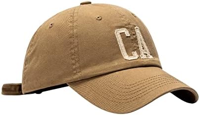 Capace de beisebol da Califórnia original para homens homens lavados equipes ajustáveis ​​Baseball Hat de baixo perfil Capéu de pai