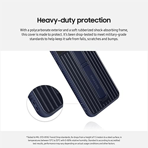 Samsung Electronics Galaxy S22 Tampa permanente de proteção, capa de telefone de alta proteção, 2 kickstands destacáveis, 2 ângulos de visualização, versão dos EUA, White,