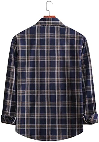 Camisa geométrica de primavera e outono da moda casual camisa xadrez de grandes dimensões