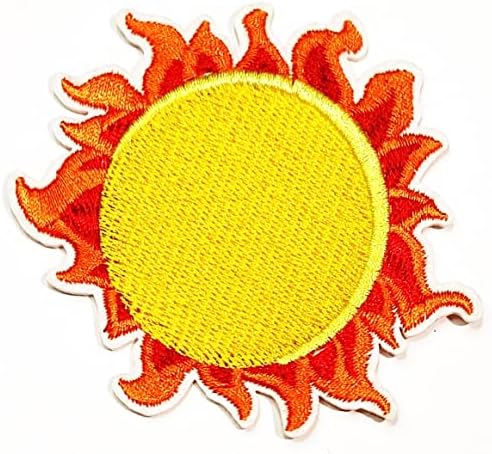 Kleenplus Tropical Sun Iron on Patches Cartoon Kids Fashion Style Motif Motif Applique Decoration Emblem Fostume Artes Reparo