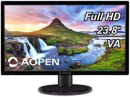 AOPEN 24CH3Y ABI 23,8 Monitor Full HD VA | 60Hz Taxa de atualização | Tempo de resposta de 4ms | 1 x HDMI 1.4 e 1 x porta
