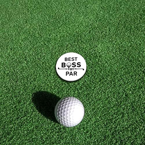 Presentes de chefe para homens, agradecimento, presentes para líder -chefe mentor de acessórios de golfe para homens presentes para o aniversário de Natal Presentes de golfe de chapéu clipe Golf Ball Marker Gifts for Golfers Gerente Boss Lady Gifts For Women