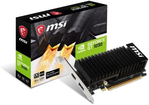 MSI Graphics Card Nvidia GeForce GT 1030 2GHD4 LP OC - Black