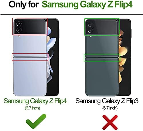 Buumhuum para Samsung Galaxy Z Flip 4 Caso Capinho de couro bonito Casos de proteção completa para meninas adolescentes, adultos
