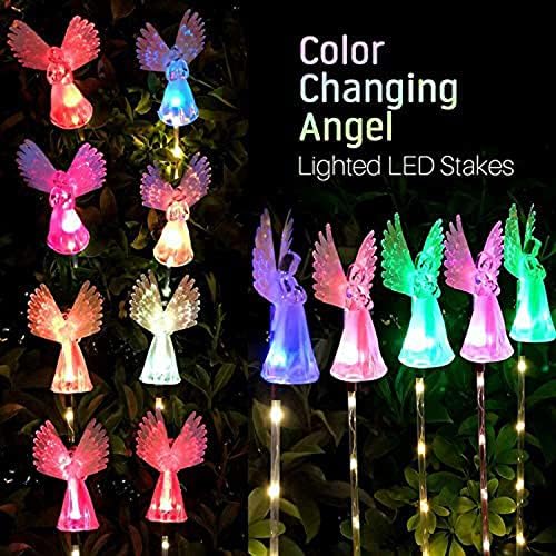 YHGSEE Solar Angel Light Outdoor, Multi Color Alwork