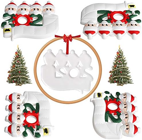 Decorações de Natal Indoor, 2020 Ornamento de Natal Sobrevivente de quarentena Presentes de decoração personalizados decoração de festa