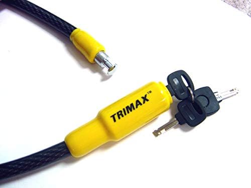 TRIMAX TQ1532 TRIMAFLEX Integrated Cable Lock, amarelo / preto,