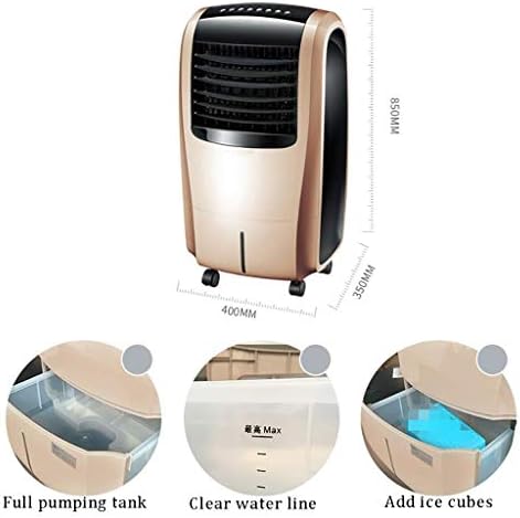 ISOBU LILIANG-- Cooler de ar doméstico, aquecimento móvel Air condicionador de ar condicionado 15h Timer 10L Painel de led de tanques de água 4 em 1 ventilador frio amarelo bmzdlfj-1