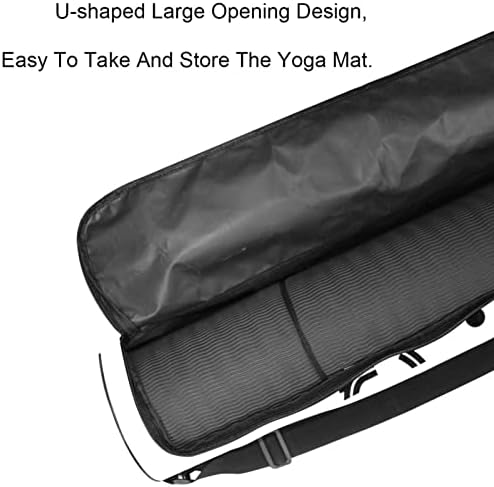 Voltar para a escola Yoga Mat Bags Full-Zip Yoga Carry Bag for Mulher Men, Exercício portador de tapete de ioga com cinta ajustável
