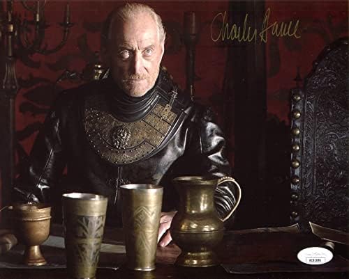 Charles Dance autografou 8x10 Game of Thrones Photo como Tywin Lannister. Inclui James Spence Authentication & Certificate. Autografista de entretenimento original. PEGOU