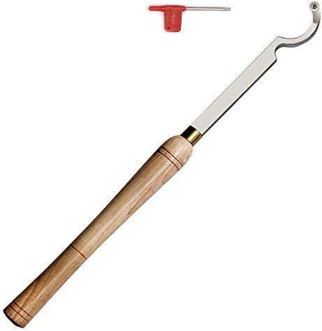 Hollower Swan pescoço de madeira torneira ferramenta de gorjeta dobrada ferramenta de cinzel Hollower com inserção redonda