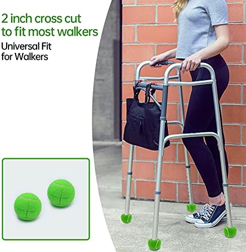 Magicorange 6 PCS Bolas de tênis de caminhante precedente para pernas de móveis e proteção do piso, fortalecimento pesado