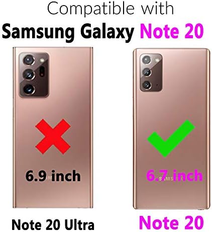 Compatível com Samsung Galaxy Note 20 Glaxay Note20 5G Caixa da carteira e premium Coloque de couro vintage Coloque de cartão de crédito