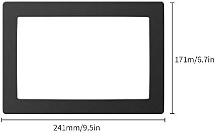 Junta LCD preta 9,5 x 6,7in Proteção contra derramamentos de resina com panos de pó compatíveis com elegoo Saturn 8 polegadas Resina 3D Tela da impressora