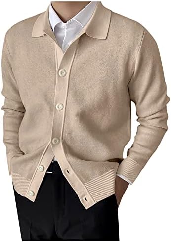 Jaquetas para homens outono e inverno Moda de moda solta cardigã quente com capuz suéteres jaquetas