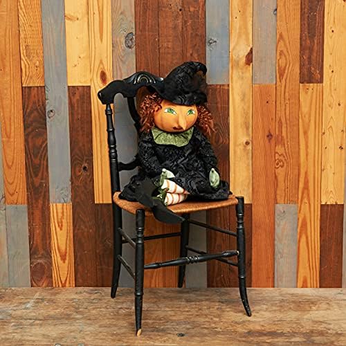 C&F Home Halloween Georgiana Pumpkin Witch Large Harvest Folk Art Doll