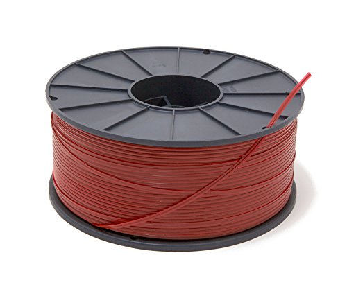 Dynalon 626814 Corte no tamanho do laboratório Twist tie de fechamento de fios, fio revestido de LDPE vermelho