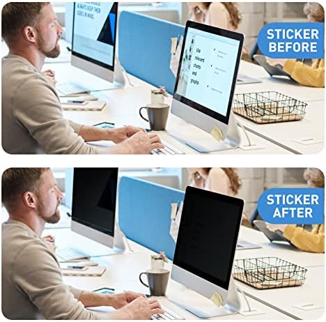 Filtro de tela de privacidade de 21,5 polegadas para computadores de computadores de mesa-Monitor Widescreen-Anti-Glare, bloqueia