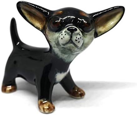 Zoocraft Cerâmico Chihuahua Dog Figure Miniaturas Minutas Miniaturas Presentes Personalizados