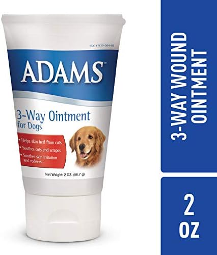 Adams 3 vias pomada para cães, 2 oz
