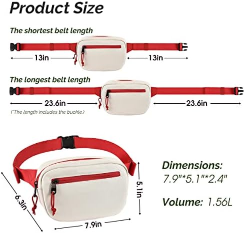 Mini Saco de Cinturão MOVKER PARA MULHERES | Pacote de crossbody e cintura da moda em um | Bolsa de peito de viagem pequena