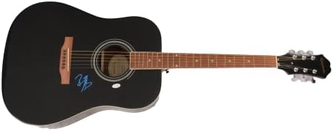 Bobby Bones assinou autógrafo em tamanho grande Gibson Epiphone Acoustic Guitar com autenticação AutographCoa acoa -