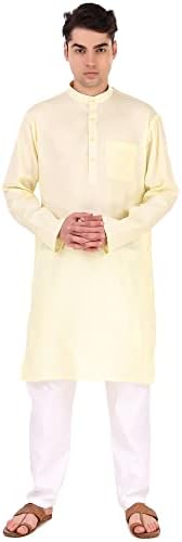 Pijama Kurta Casual de algodão Skavij para homens roupas étnicas indianas roupas de verão