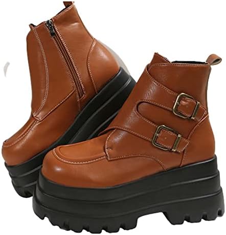 Botas de tornozelo feminino de hcjkdu