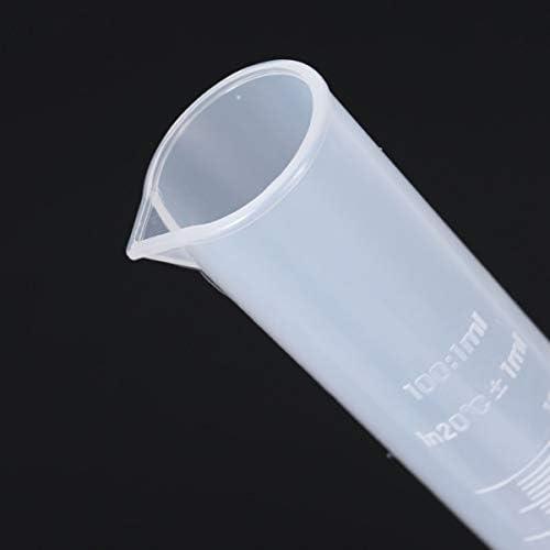 Cabilock Base Transparente Medição Cilindro Plástico Polipropileno Premium Premium com 100 ml hexagonal