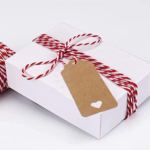 Presente XIOS 2022 com lótulo de corda Kraft Paper Package com etiqueta de corda Bolsas de malha decorativa de natal de