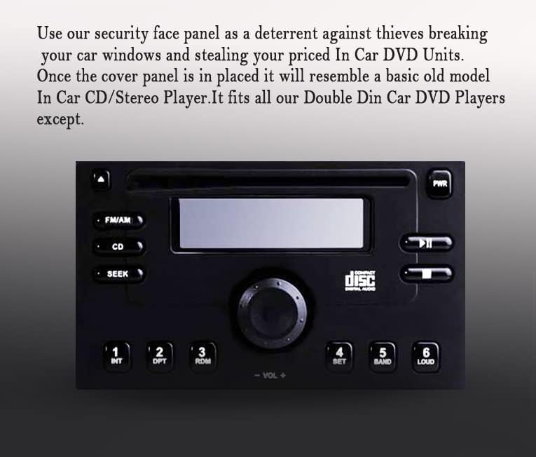 Painel de face de segurança de 7 polegadas para o painel anti-roubo de DVD de Din Din Car DVD