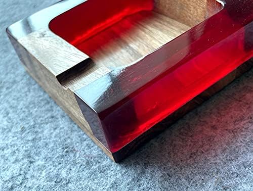 Crafts Red Red exclusivo resina de cinzas de madeira Design de design de mesa de mesa de mesa de tabela de cinzas de