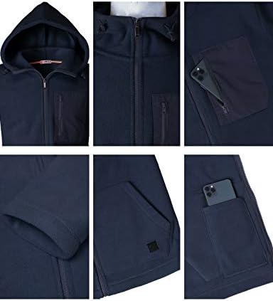 H2H Mens Casual Slim Fit Fit Zip-up Jackets ativos Jaquetas de inverno ativo Térmica