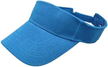 Homens do sol do sol Visor UV Sun Protection Visor Hats Classic Solid Color Athletic Sports Visor Hats Tennis Golf Hats