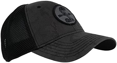 Shelby Snake Tactical Mesh Cap cinza/preto | Oficialmente licenciado Produto Shelby® | Ajustável, ajusta a todos |