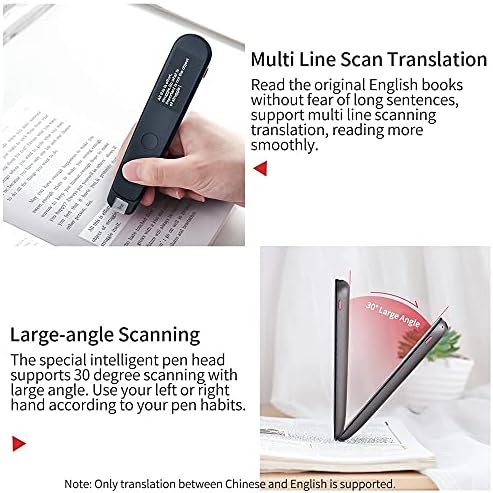 Ytyzc dicionário caneta text scanning lendo tradução caneta tradutor de tradutor de idioma de suporte wi -fi/hotspot conexão/offline