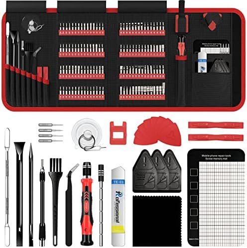 150 em 1 conjunto de chave de fenda de precisão, kit de ferramentas de reparo de computador, kit de chave de fenda de laptop, kit de ferramenta de reparo eletrônico para pc macbook celular celular iphone nintendo switch ps4 xbox controlador