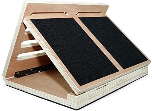 Yes4All Placa de madeira profissional de madeira, 5 posições Placa de inclinação ajustável com superfície anti-deslizamento para alongamento