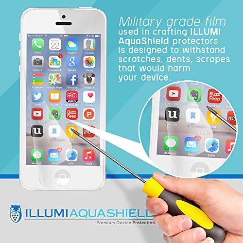 Illumi Aquashield Screen Protector Compatível com Blu Dash M 5,0 polegadas de alta definição de alta definição Filme TPU flexível