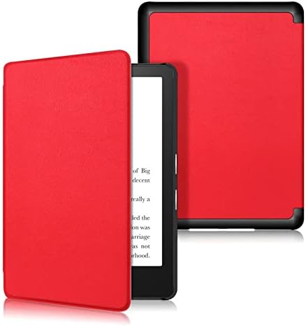 Para Kindle Paperwhite 11th Gen 2021 Tampa capa para capa para Kindle Paperwhite 2021 Caso de cor sólida de 6 polegadas com despertar/sono automático, roxo