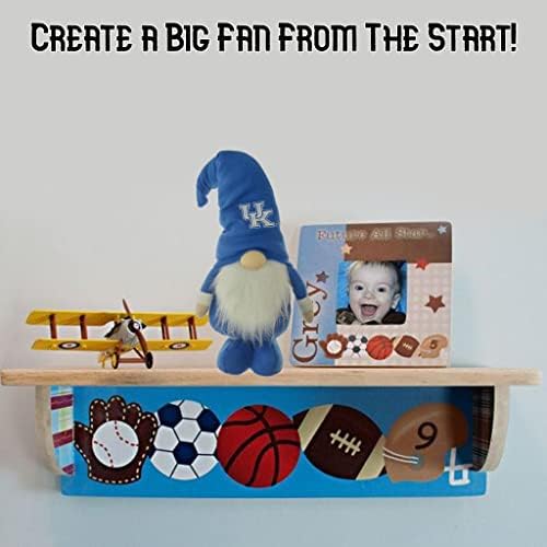 Fã da Universidade de Kentucky Gnome, da Handiworks de Hanna - Pluxh Poseable Wildcats Gnome com pernas esticadas - se ajusta a 35 polegadas - representa seu Spirit da NCAA College & Show Team com Decor de Fan