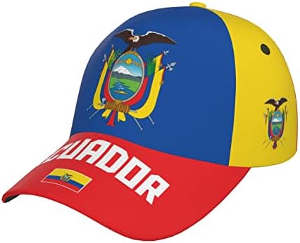 Daboyozhzh Equador bandeira de beisebol ecoador de beisebol legal 3d impressão completa adulta unissex ajustável chapéu de