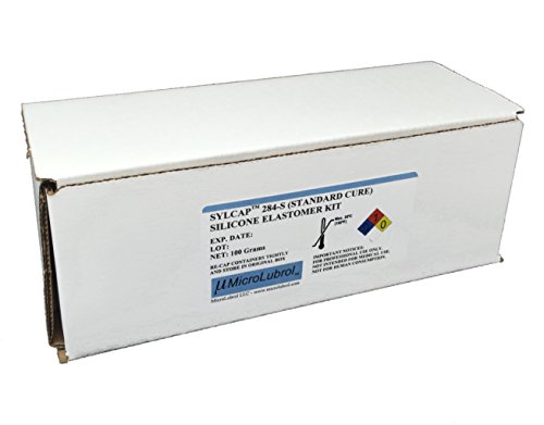 Microlubrol Sylcap 284-F Kit Encapsulante de Elastômeros de silicone, transparente, opticamente claro, 10: 1 Mix, 100 gramas, mais